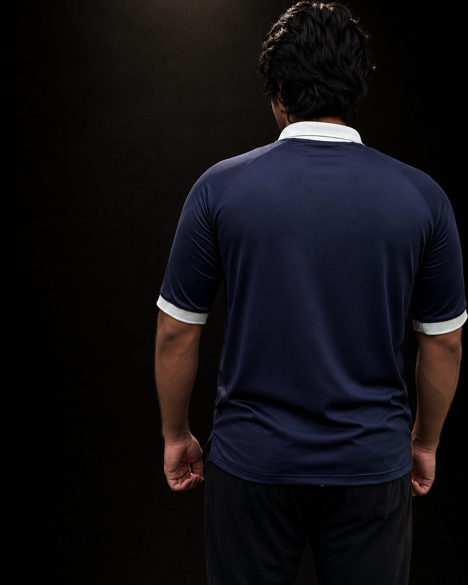 The Lancer — Navy · Back