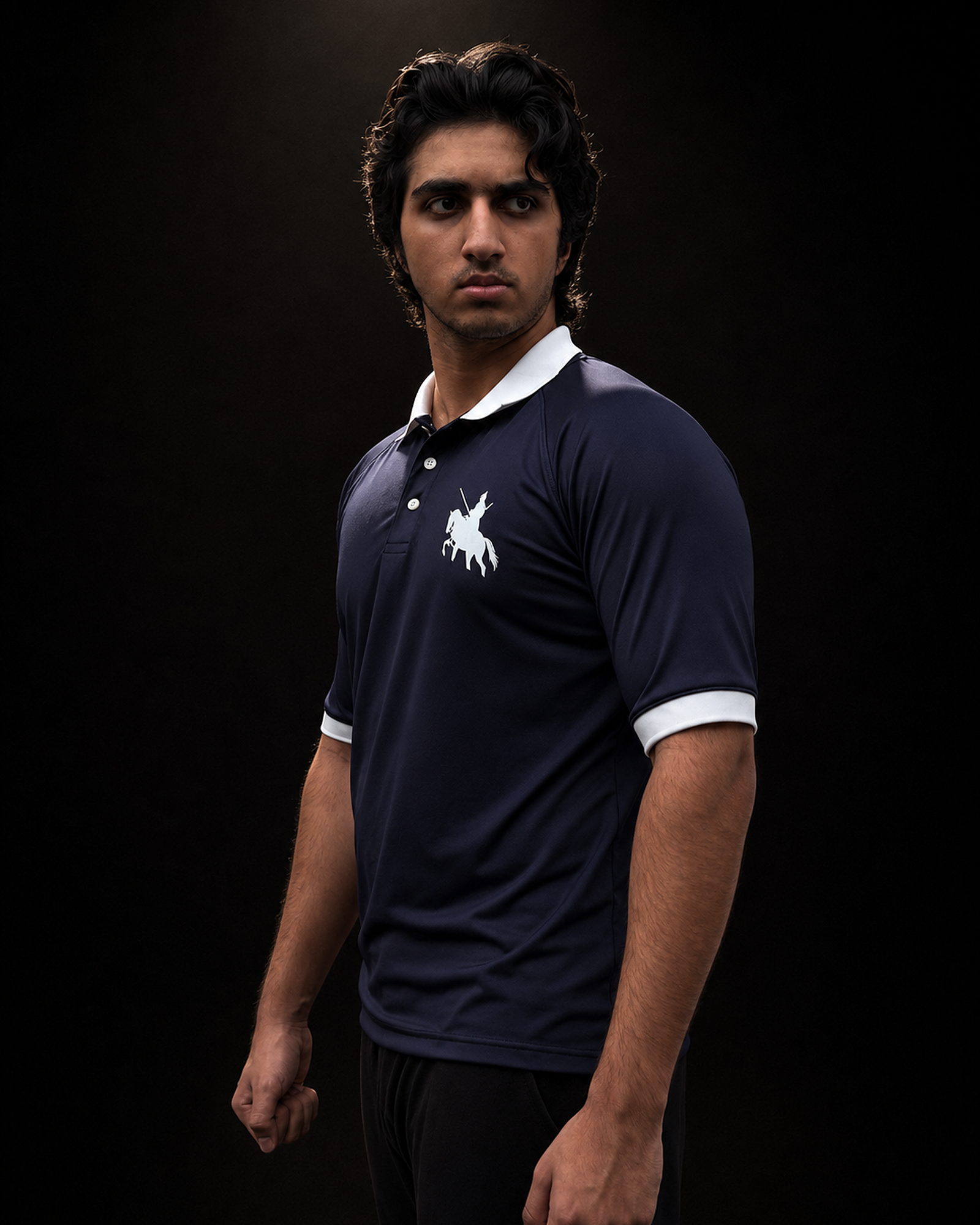 The Lancer — Navy · Side